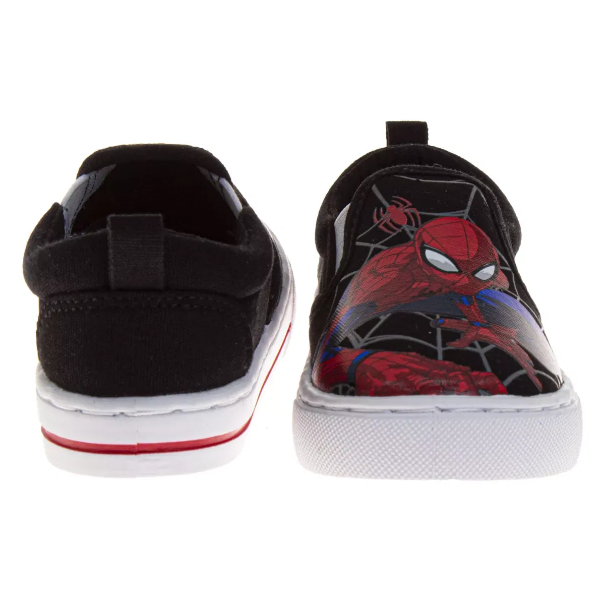 Детские кроссовки для мальчиков с принтом Spider-Man Marvel, Black Red — фото 4