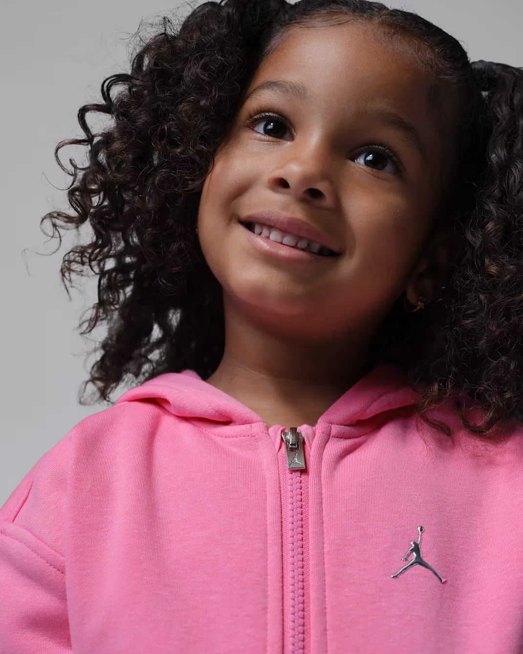 Комплект Jordan Brooklyn Fleece (худи на молнии и брюки) для малышей, Gym Pink — фото 4