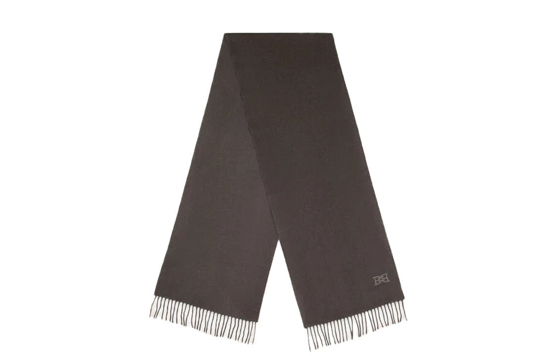 

BALLY Вязаный шарф унисекс темно-серый