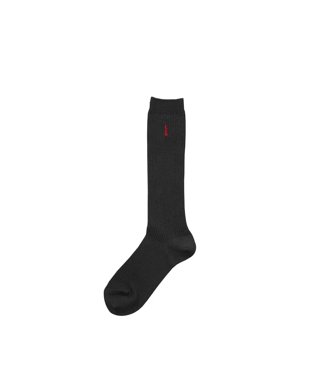 Детские носки с двусторонней вышивкой 32 см EASTBOY, Black/Red