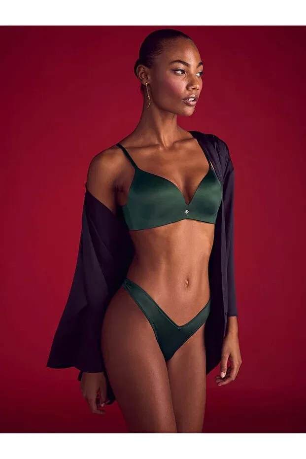 Женский бюстгальтер без косточек с эффектом пуш-ап So Obsessed Victoria'S Secret, Botanical Green — фото 4