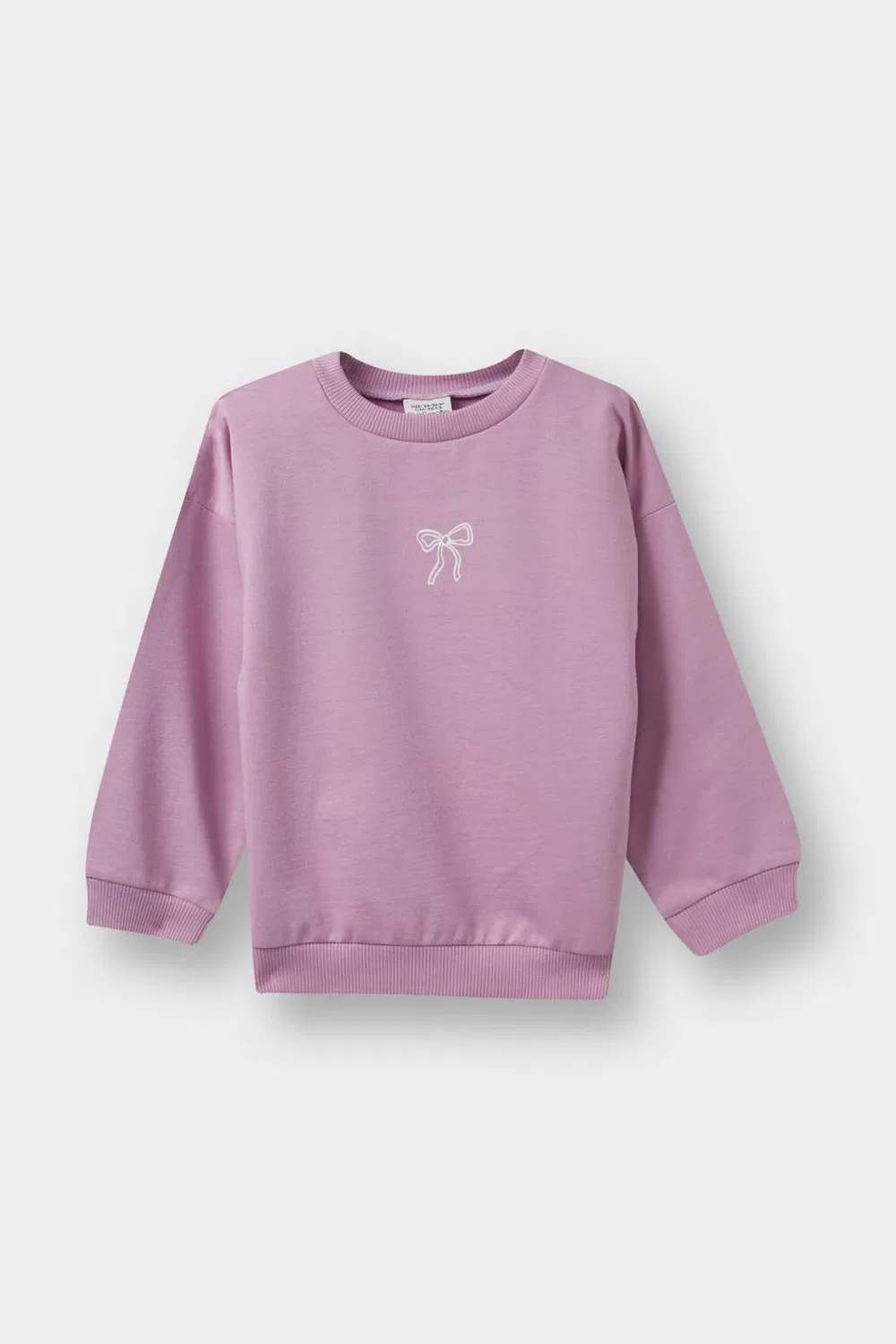 Свитшот из мягкого флиса тонкий Baby girl regular fit Defacto, фиолетовый