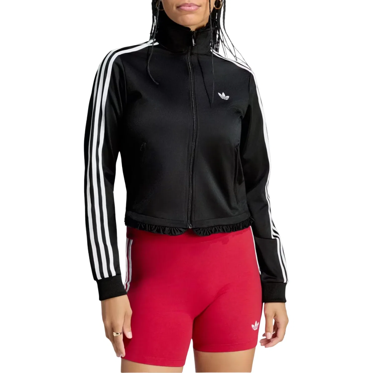 Женская куртка для тренировок Firebird Sports Jacket Asia Sizing 'Black' adidas, Black/White — фото 3