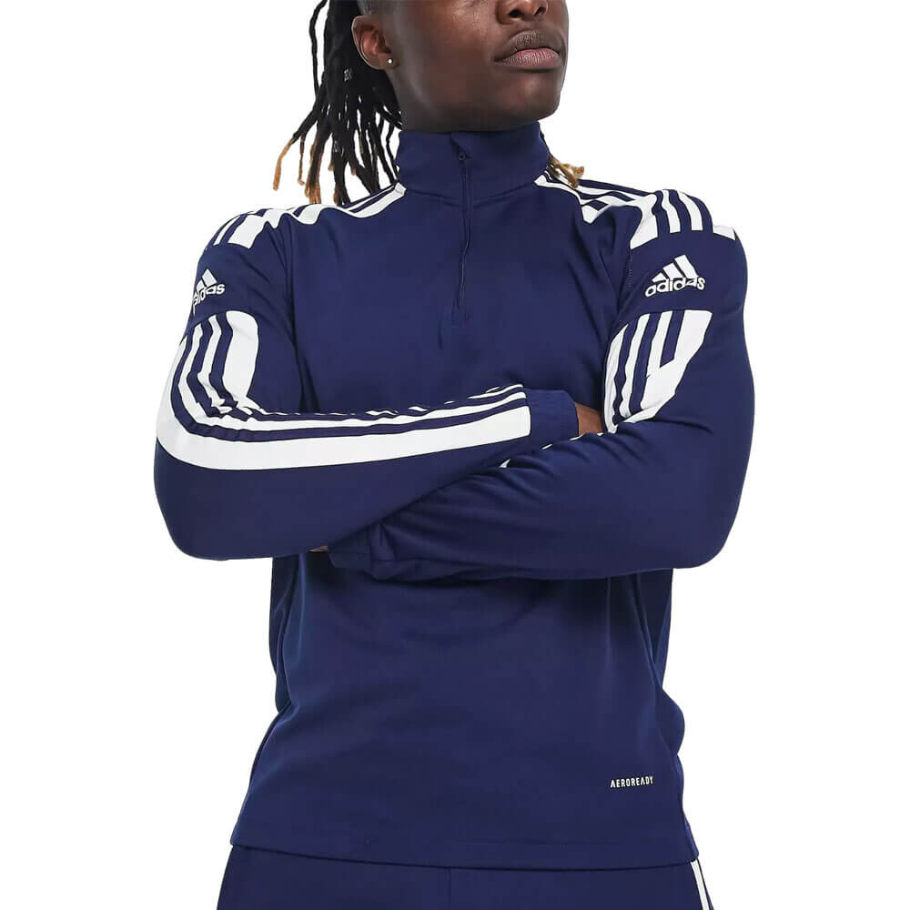 

Спортивный джемпер Adidas Football Squadra 21 Half Zip, синий/белый