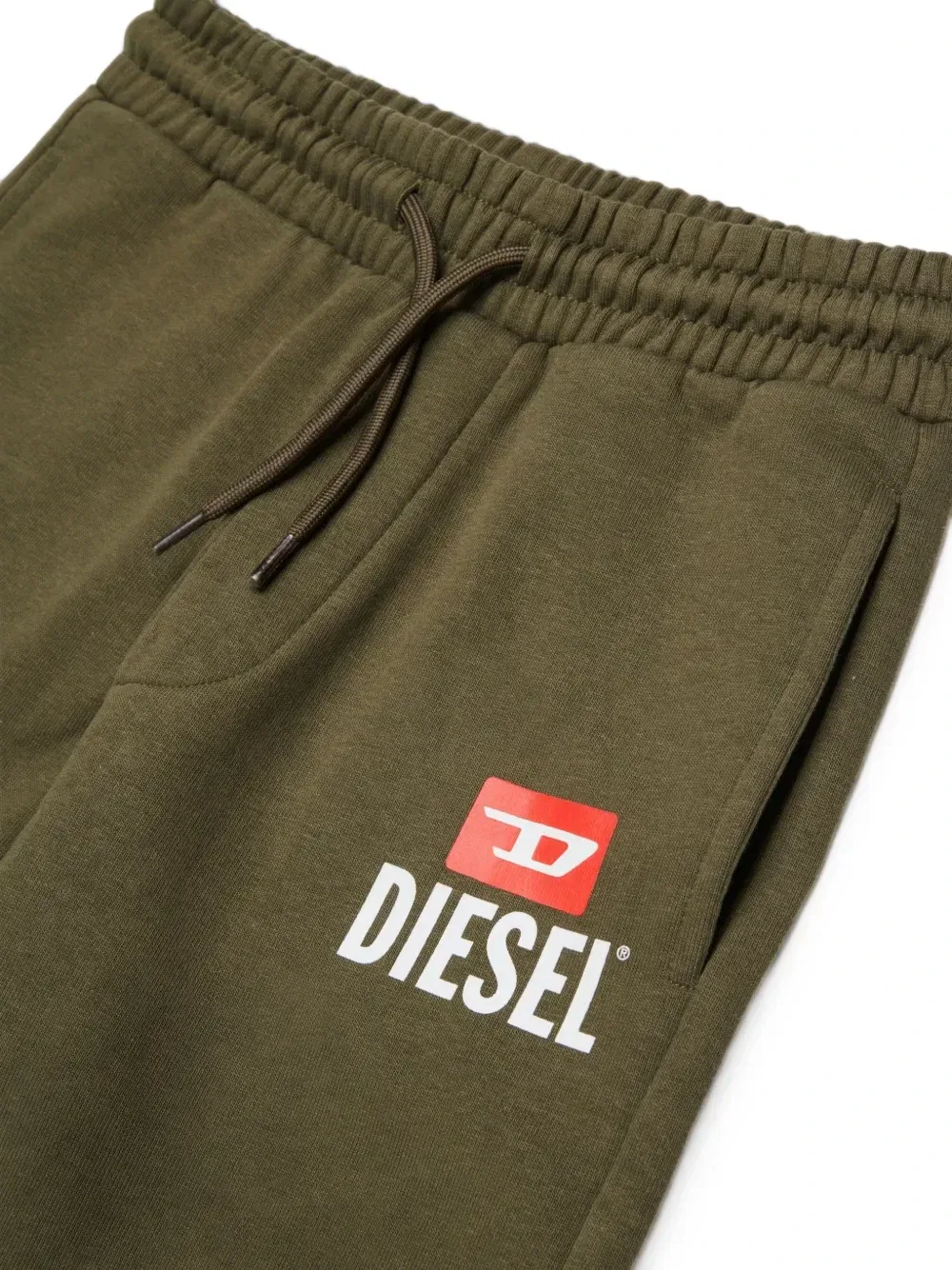 Спортивные штаны с логотипом Diesel Kids, зеленый — фото 3