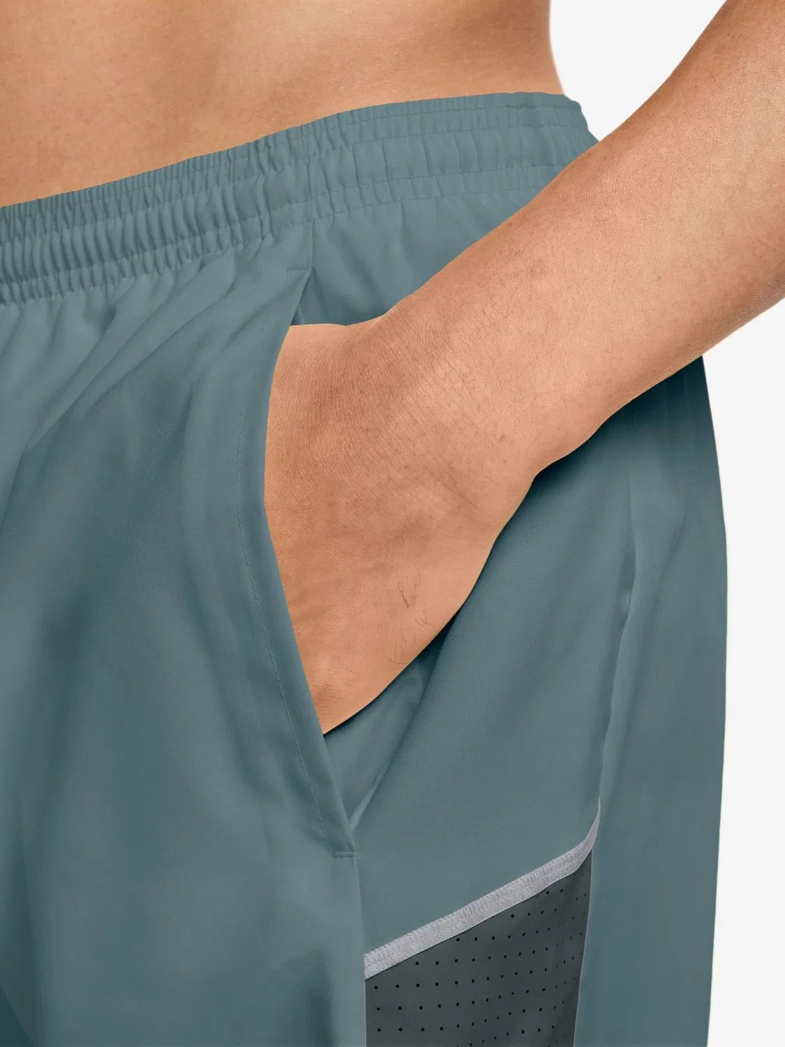 Шорты для бега Miler Dri-FIT 5 дюймов Nike, Mineral Slate — фото 4