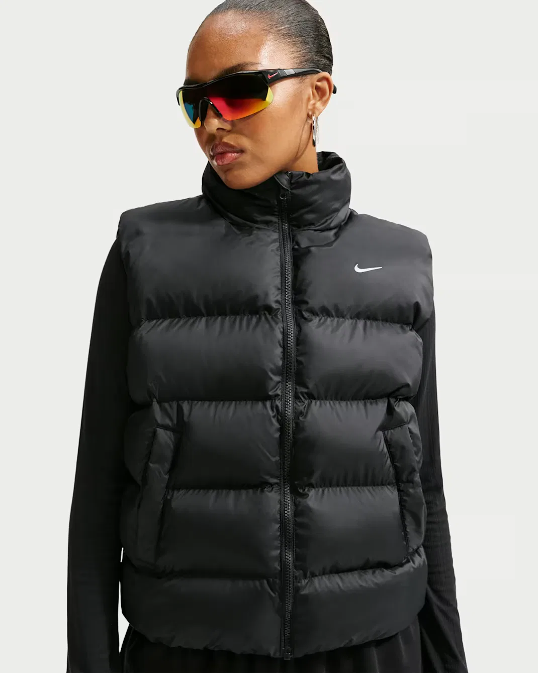 Женский терможилет Therma-FIT Nike Sportswear, Black/Sail