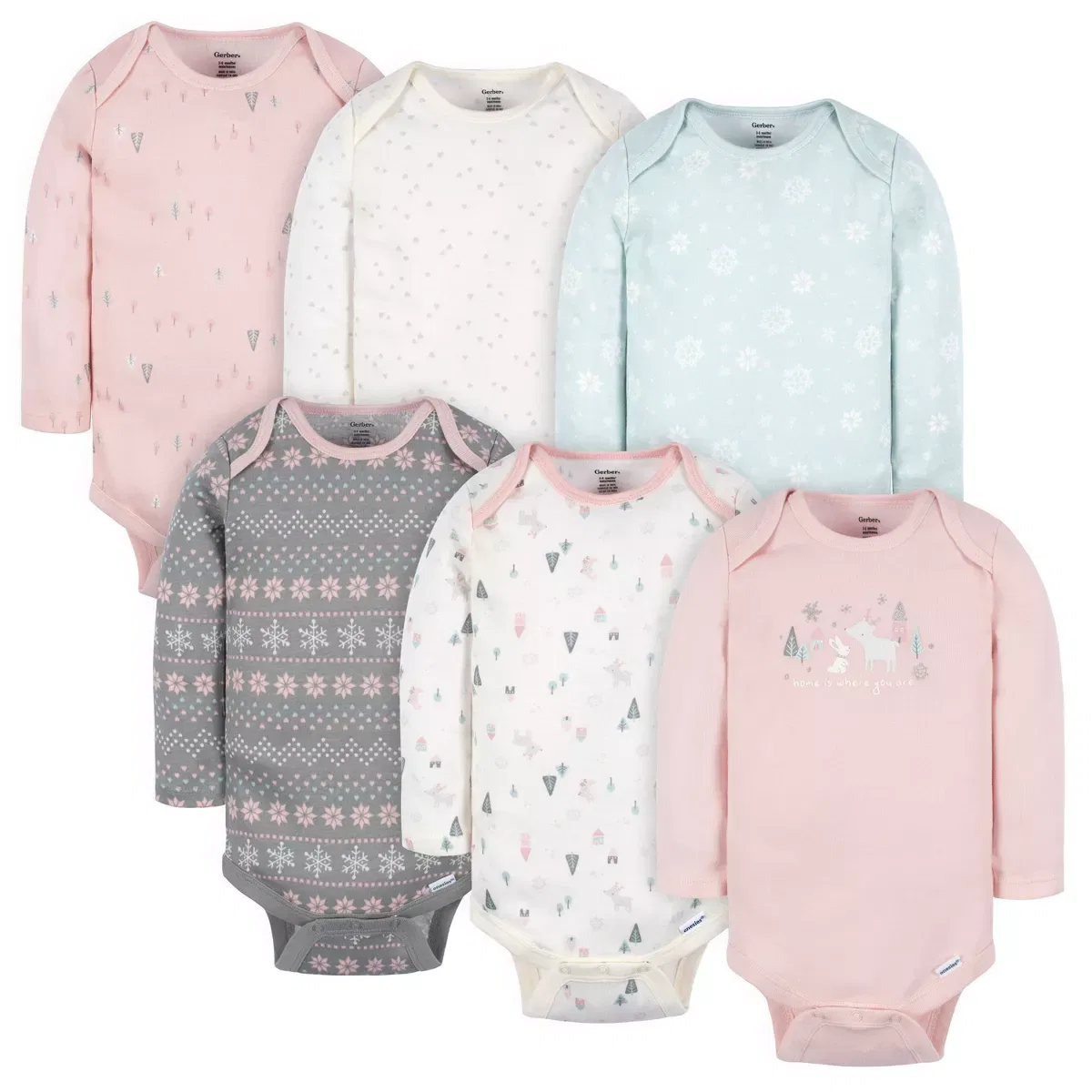 Детский комплект боди с длинным рукавом Gerber, Home
