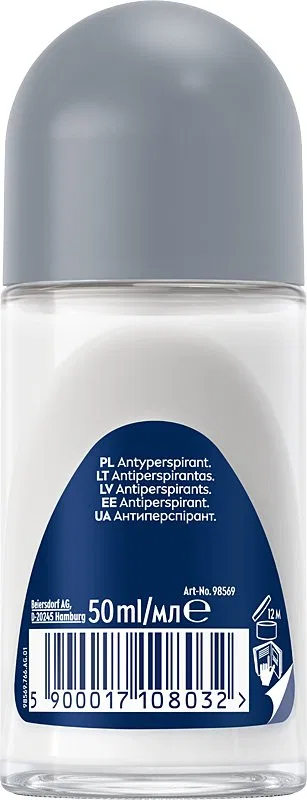 Мужской антиперспирант-ролик 50 мл Derma Control Clinical Ultra Comfort Nivea — фото 3