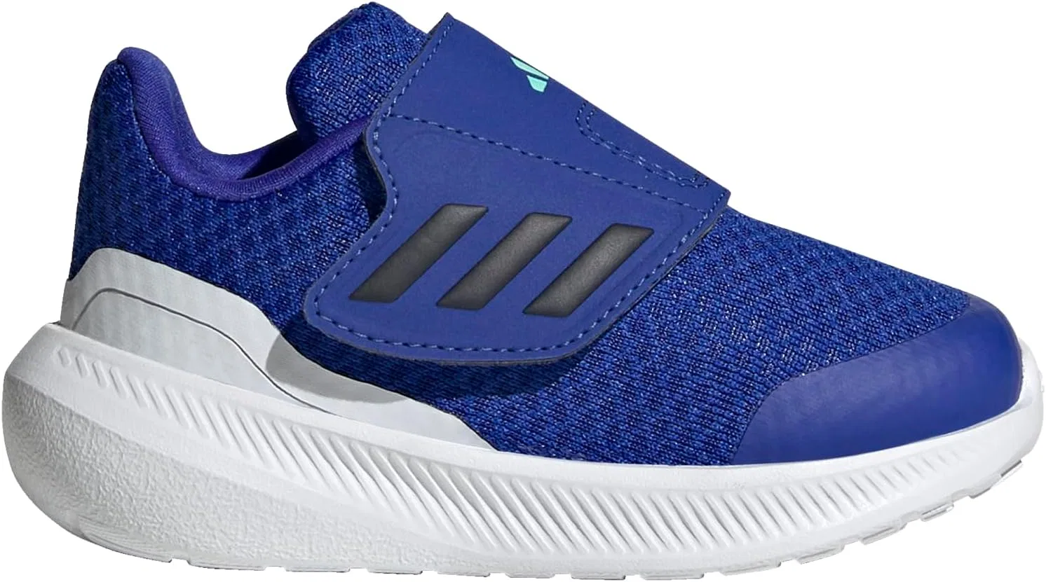 Детские кроссовки для девочек с липучками Runfalcon 3.0 adidas, Lucid Blue/Ink/White — фото 2