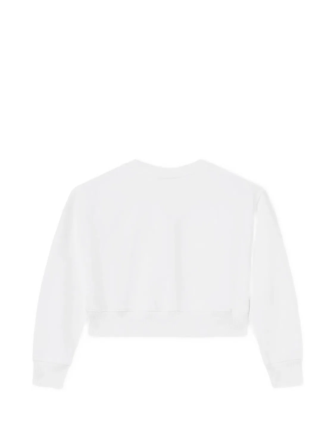 Свитшот укороченный с логотипом OFF-WHITE, белый — фото 2