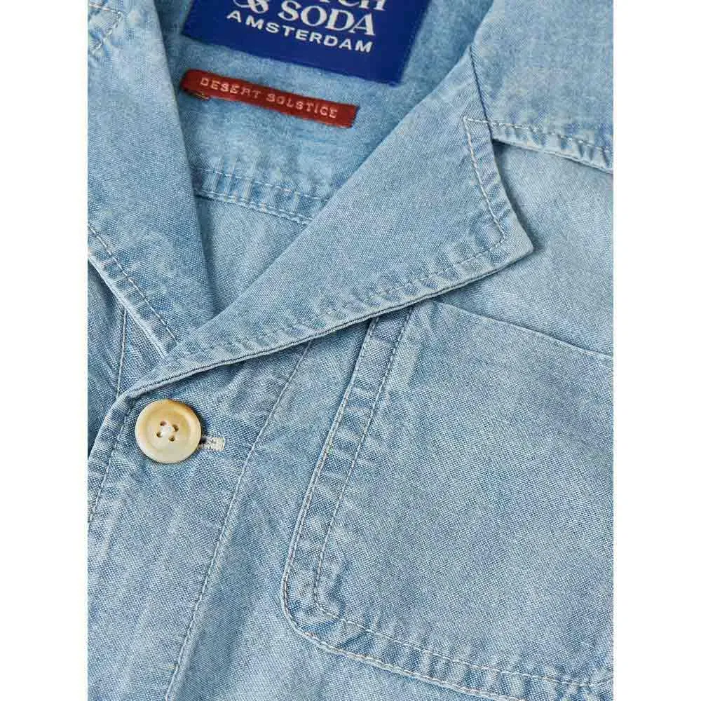 Детский комбинезон с коротким рукавом 182108 Scotch & soda, Blue — фото 3