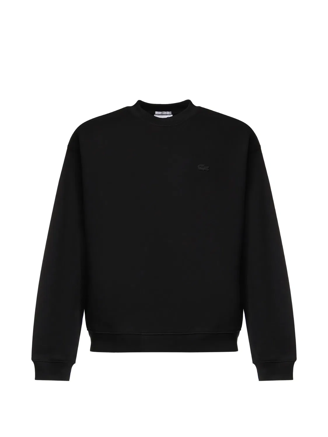 Свитшот из плотного хлопка черного цвета Lacoste, черный