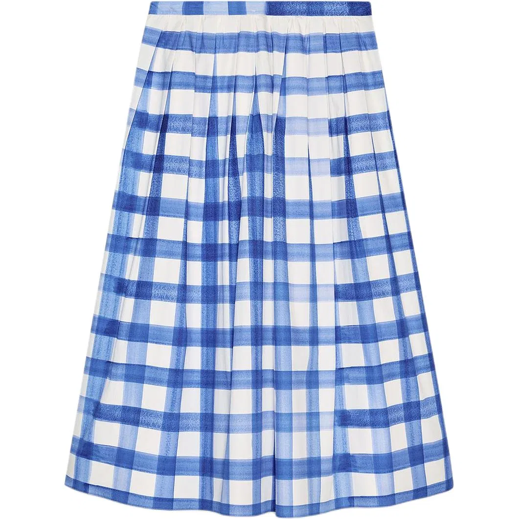 Женская длинная юбка повседневная ZARA, Blue/White — фото 3