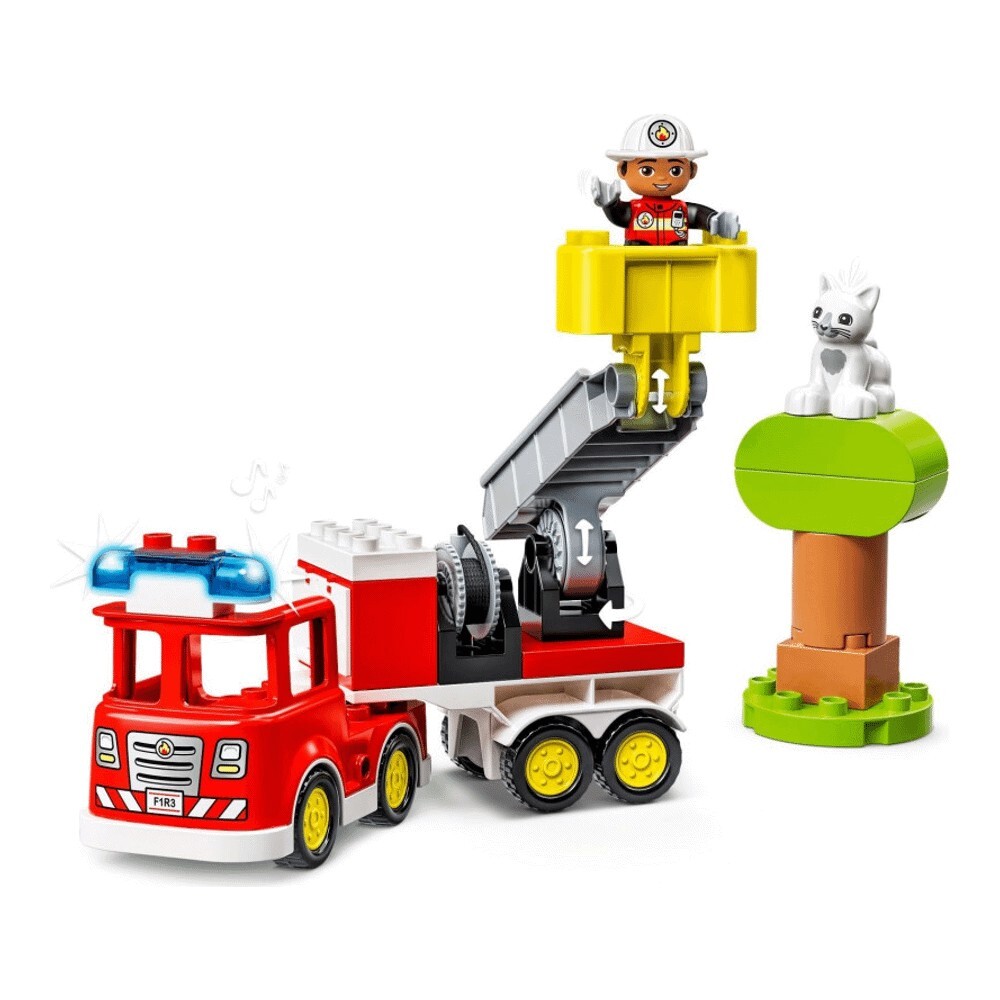 Конструктор LEGO DUPLO 10969 Пожарная машина с мигалкой — фото 4