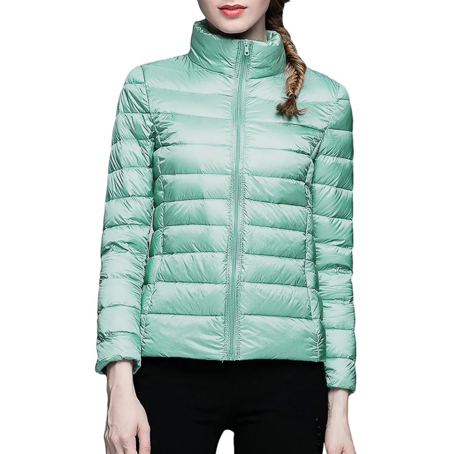 Женская куртка с принтом Slim Down Jacket, z01 mint green