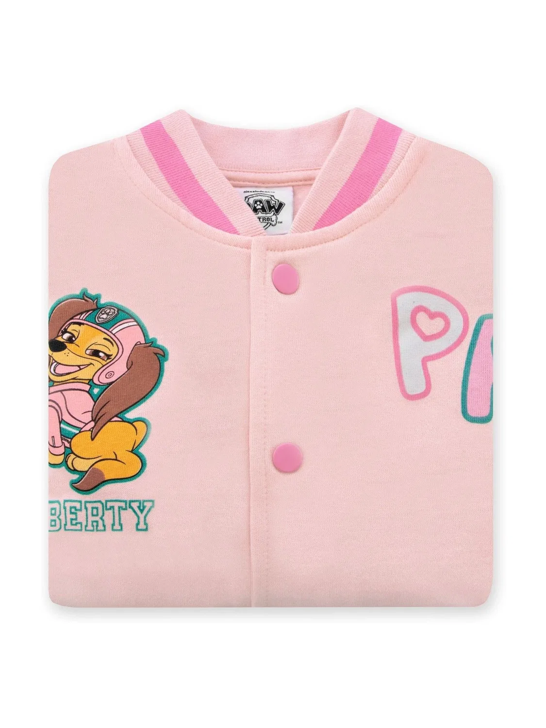 Куртка-бомбер PAW Patrol Letterman Jacket Character, розовый — фото 4