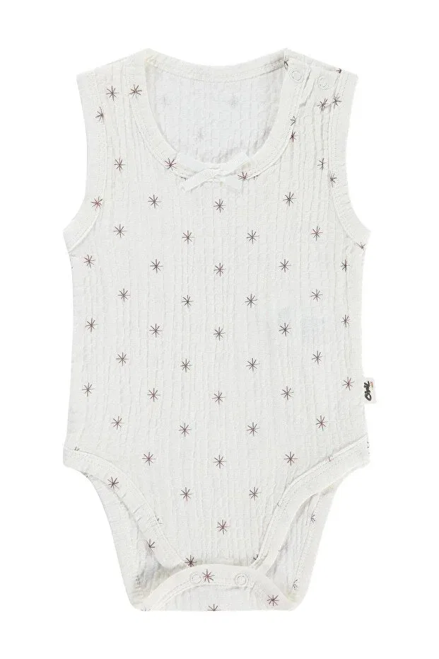 Детское боди для новорожденных с принтом Star Printed Civil Baby, Bitter Brown