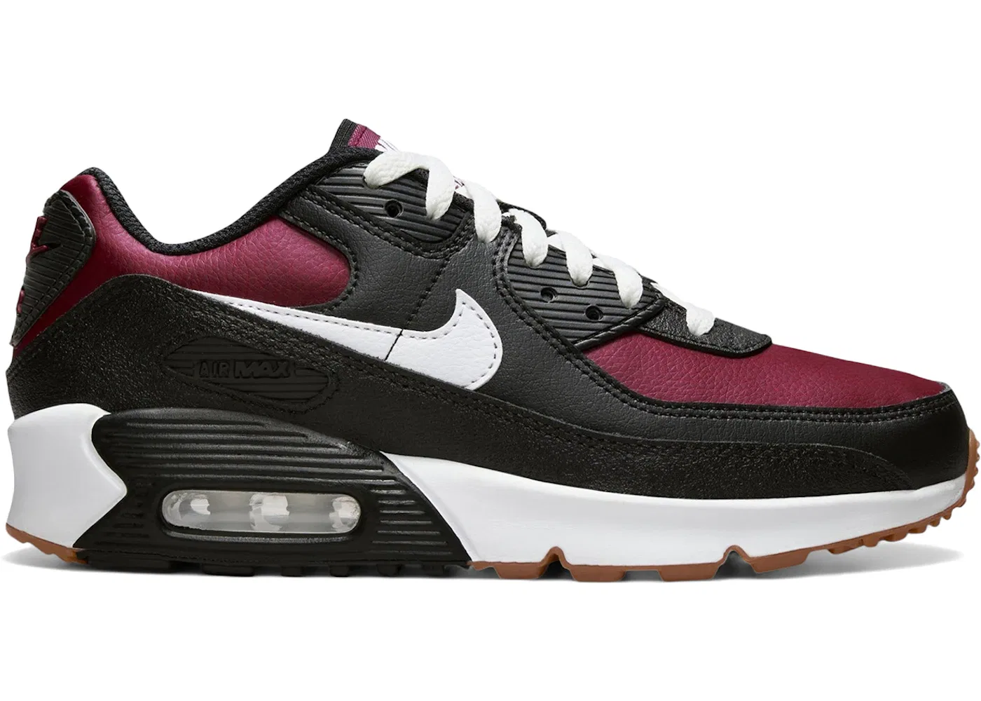 Детские кроссовки Lifestyle Nike Air Max 90 LTR, Black/Team Red/Gum Light Brown/White