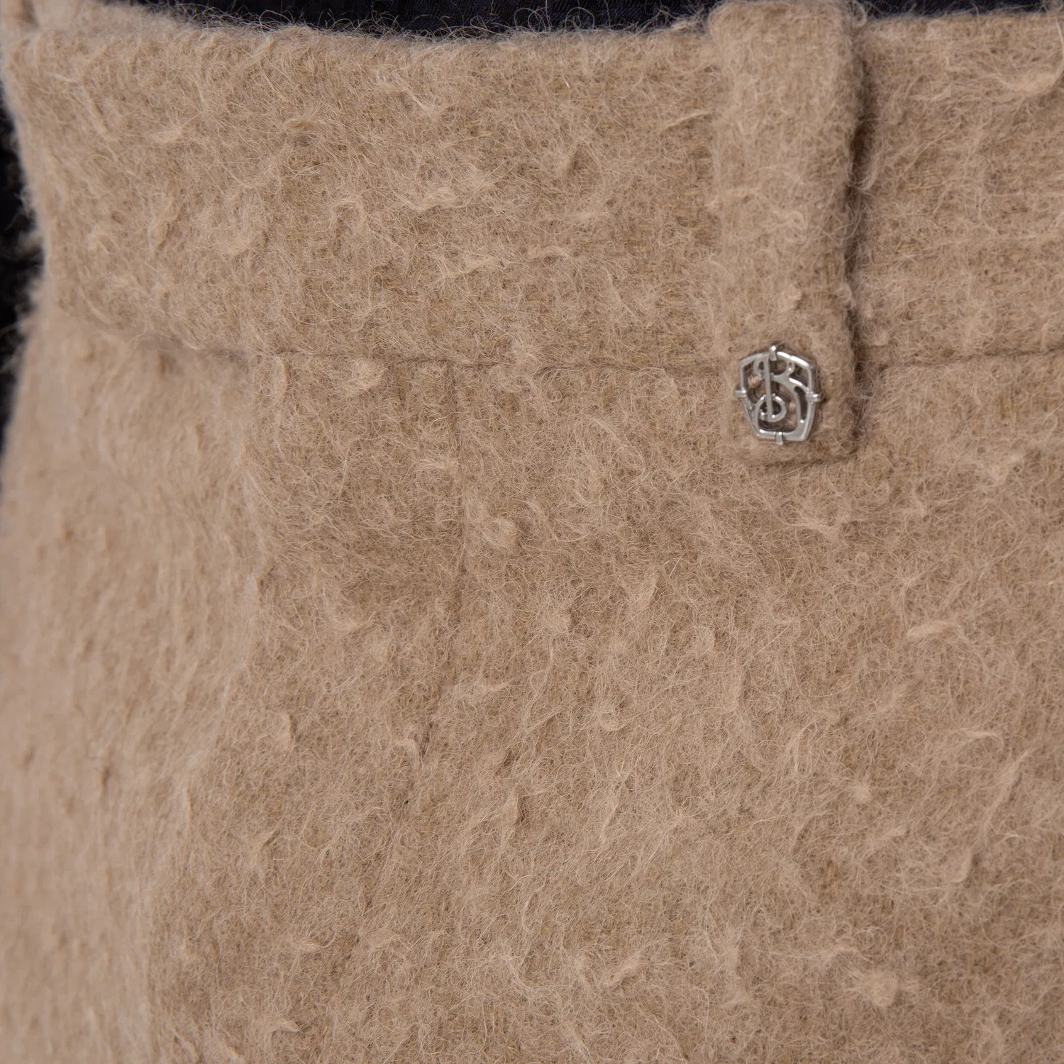 Брюки классические из льна и шерсти Linen Wool Blend Tailored Trousers Burberry, Clay — фото 2
