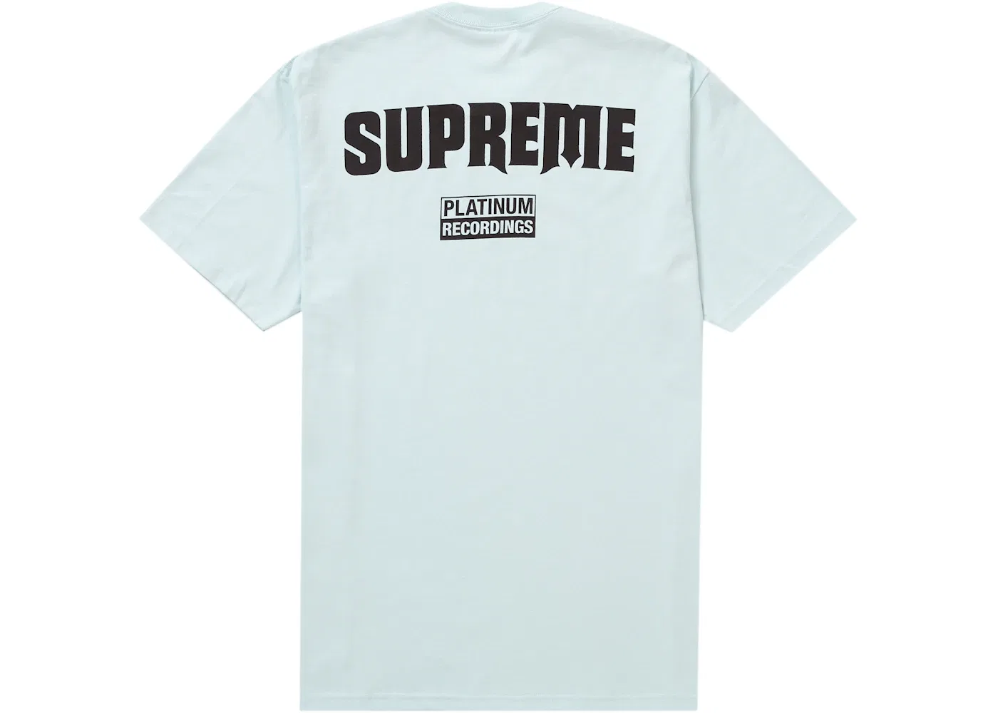Мужская футболка с принтом Supreme Still Talking Tee, Pale Blue — фото 2