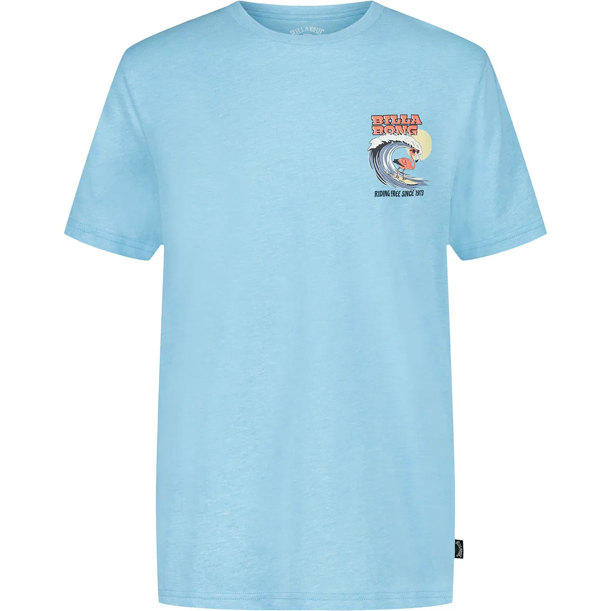 Детская футболка с коротким рукавом с принтом Flamingo Surf Billabong, Aqua Heather — фото 2
