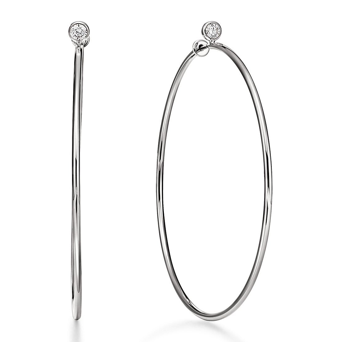 

Серьги Tiffany & Co. Elsa Peretti Diamond, серебро