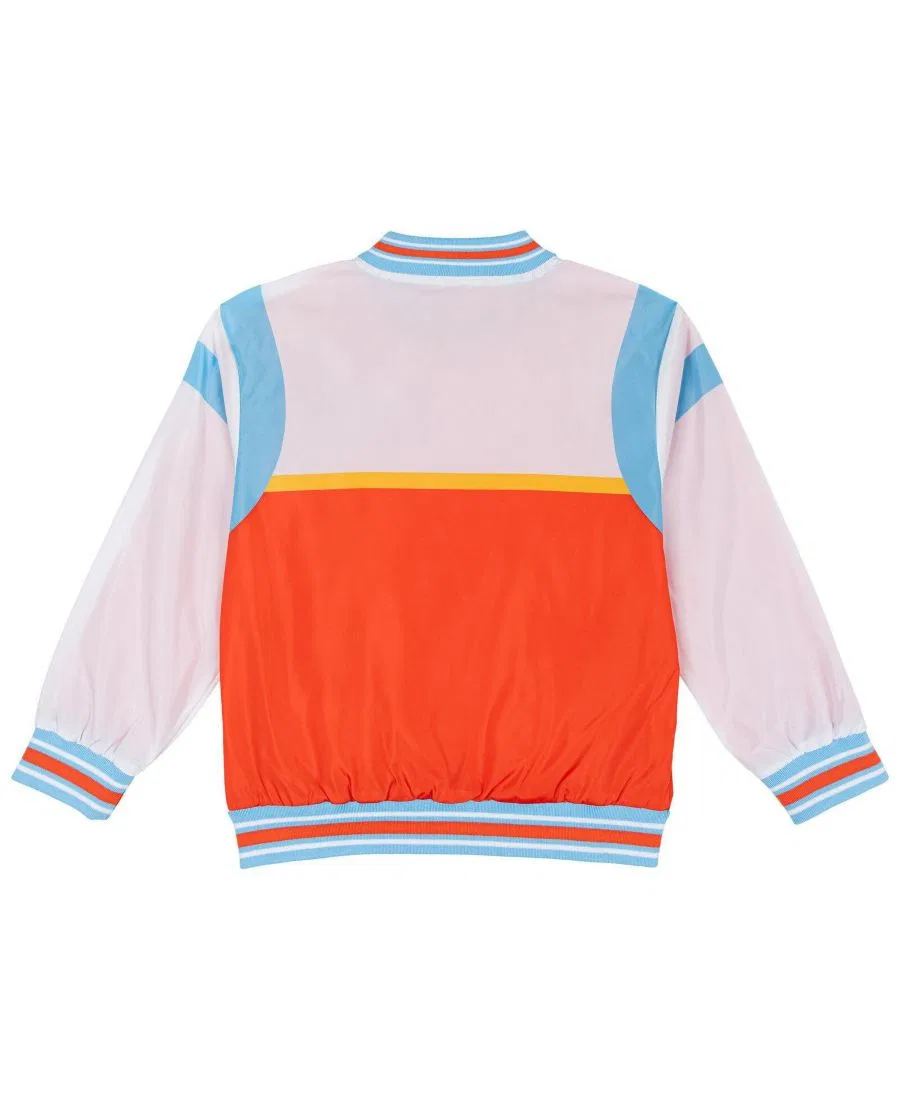 Детская куртка-бомбер с принтом Paw Patrol, модель Varsity Bomber Jacket Paw Patrol, Red White Paw Patrol — фото 2