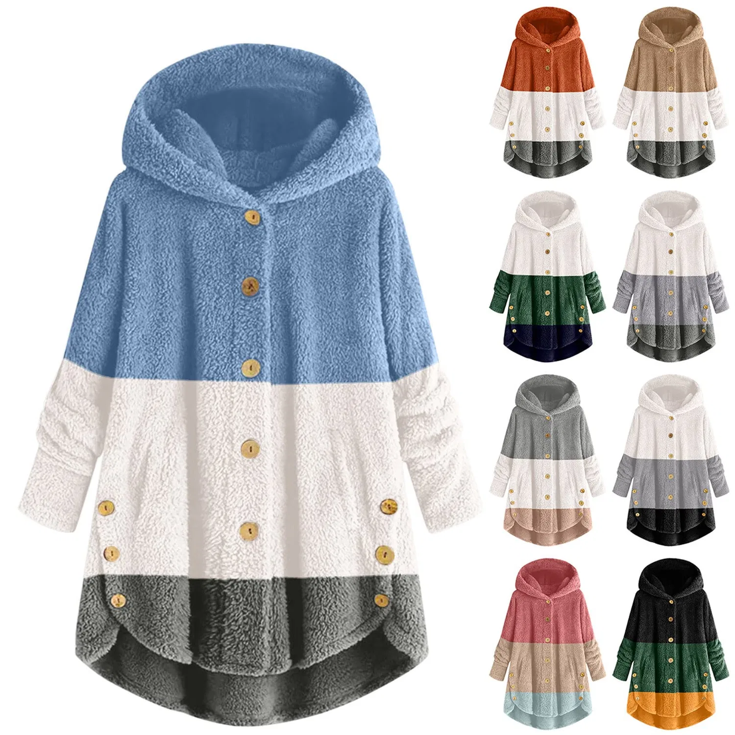 Женская куртка из флиса с капюшоном, длинным рукавом, однотонная, модель Teddy Fleece Jacket, Verde