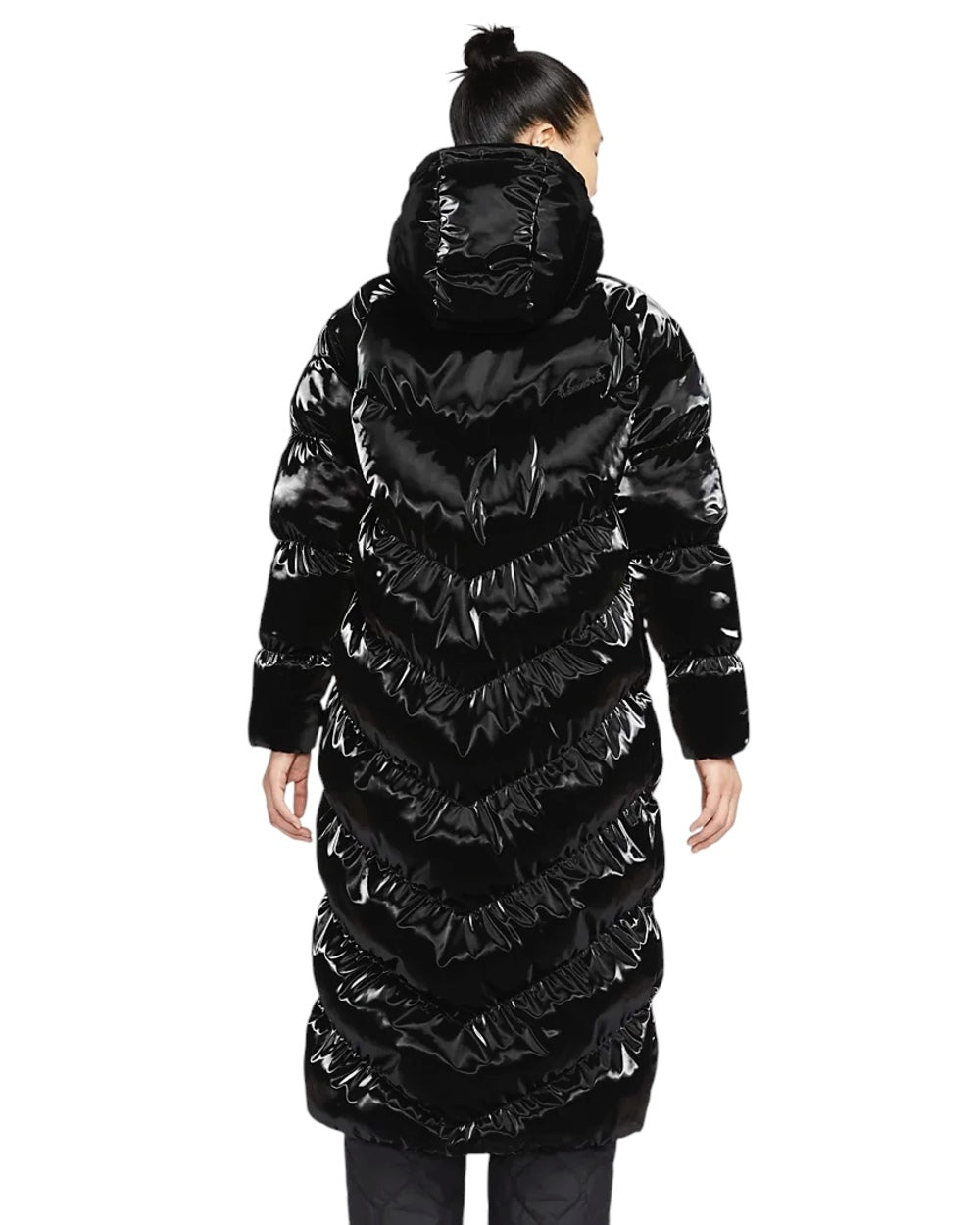 Пальто (WMNS) Nike Sportswear Therma-FIT Windpuffer Coat 'Black' — фото 2