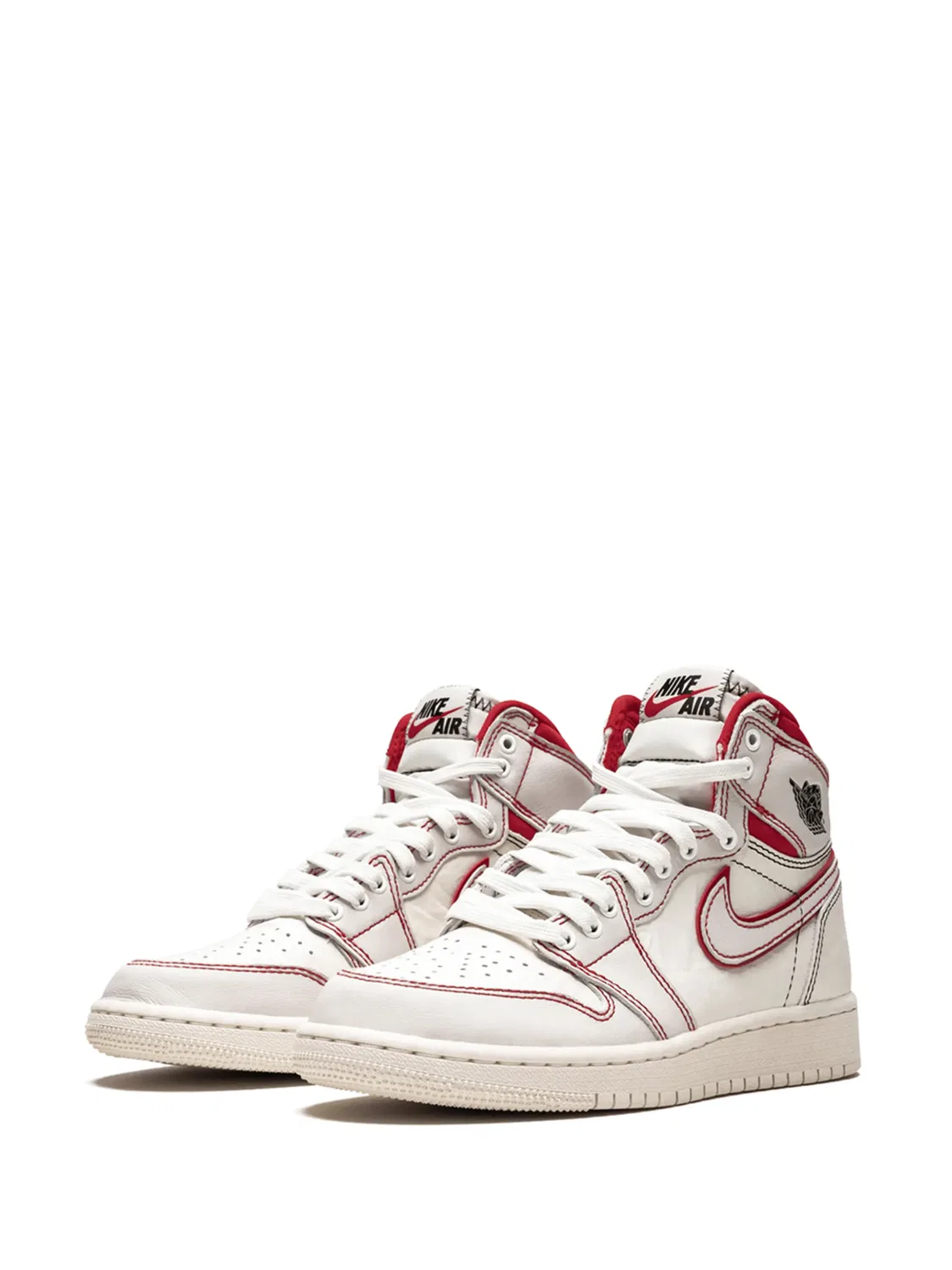 Кроссовки Air Jordan 1 Retro High OG Phantom, белый — фото 2