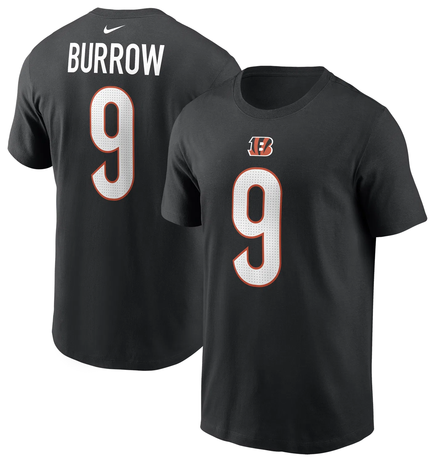 Мужская футболка из хлопка с принтом Bengals Name & Number Nike, черный — фото 4