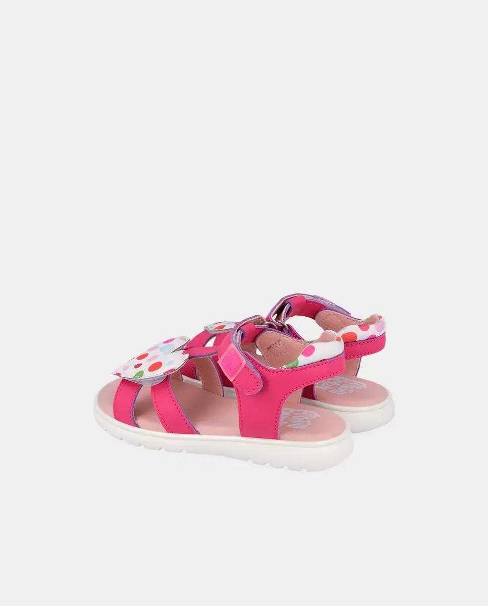 Детские сандалии для девочек кожаные Agatha Ruiz de la Prada, Fucsia — фото 2