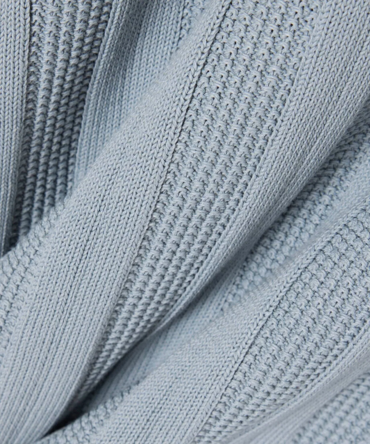 Мужской пуловер с коротким рукавом из полосатого риба Lacoste, Light Grey — фото 2