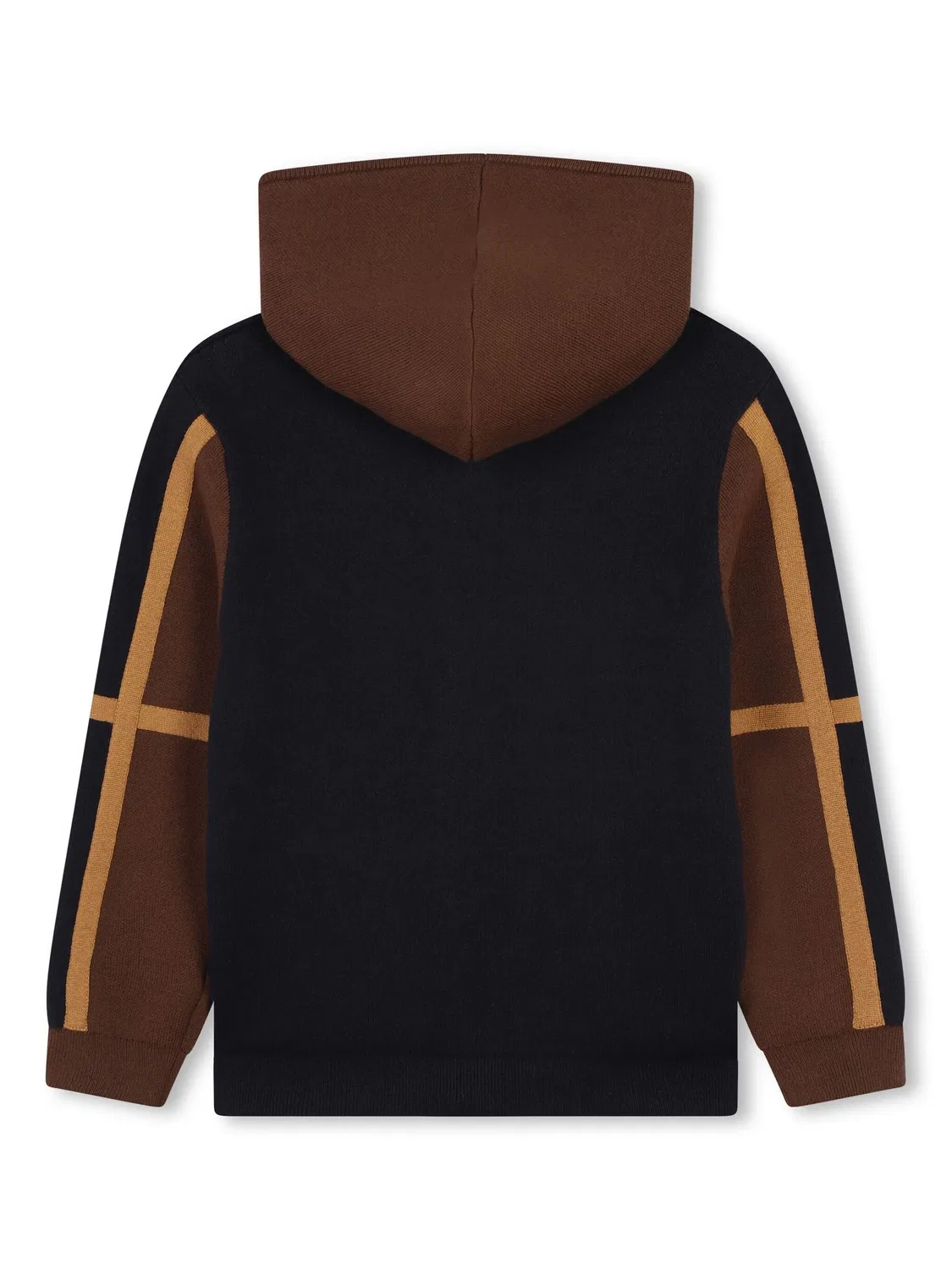 Кардиган с капюшоном в блоках цветов Chloé, черный — фото 2