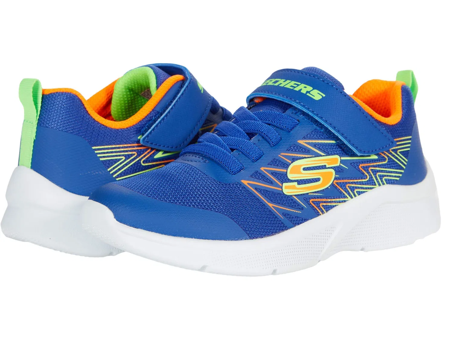 Детские кроссовки для мальчиков Skechers Microspec Texlor, Blue Orange — фото 2