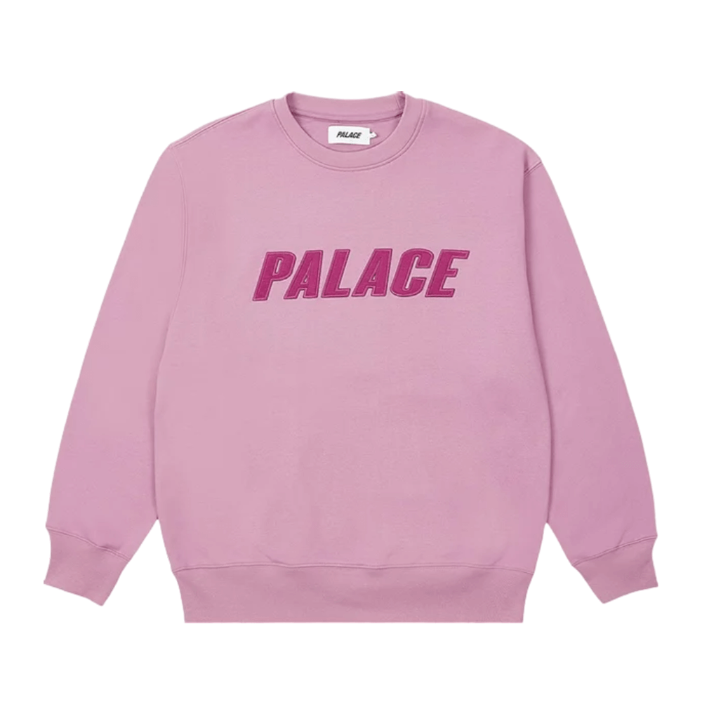 Свитшот Palace Iridescent Appliqué Crew, пурпурный - фото