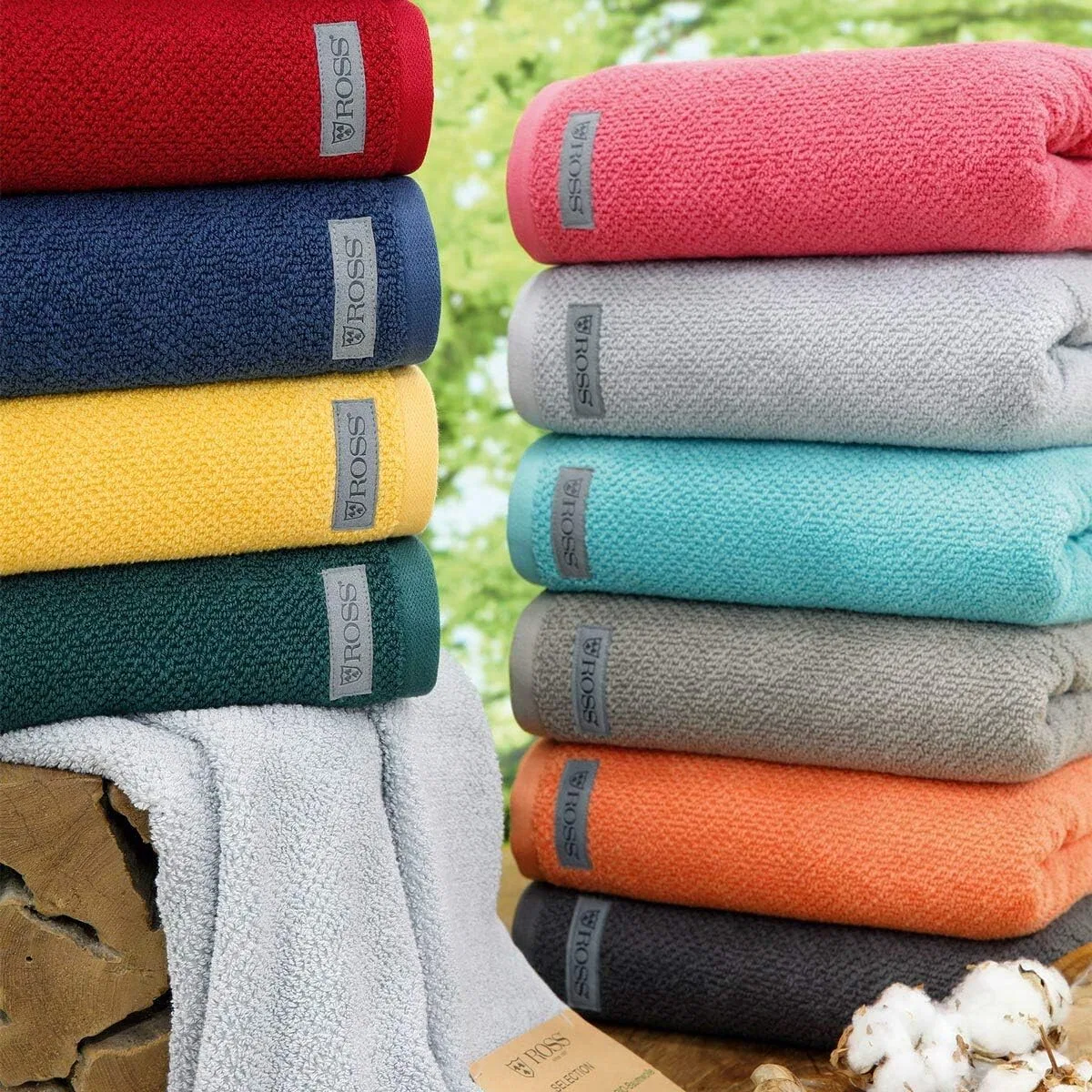 Мочалка для умывания Ross Organic Cotton 16x22 см, Natural Sand