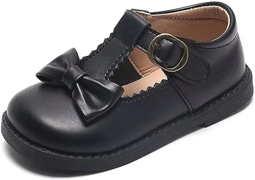 Детские туфли Мэри Джейн для девочек IvoireCh, Black