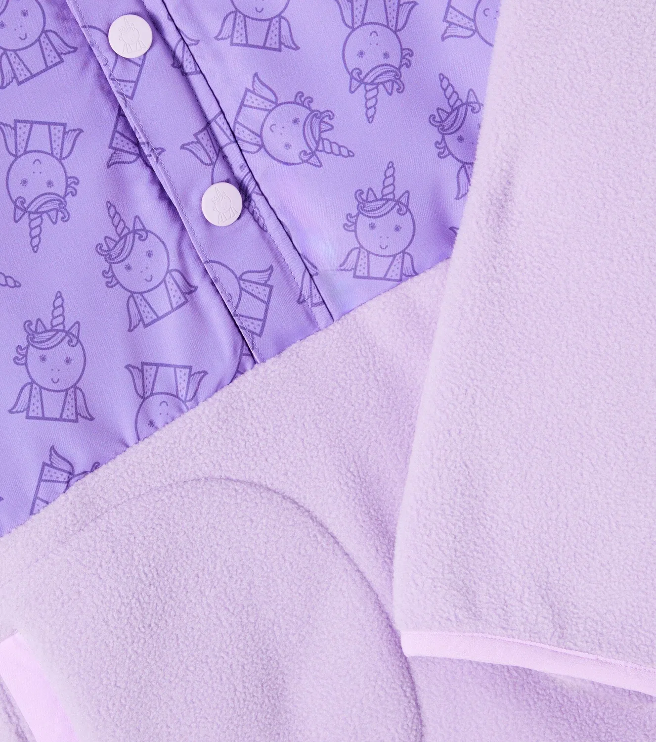 Флисовая куртка с принтом Sparkle The Unicorn Roarsome, фиолетовый — фото 2