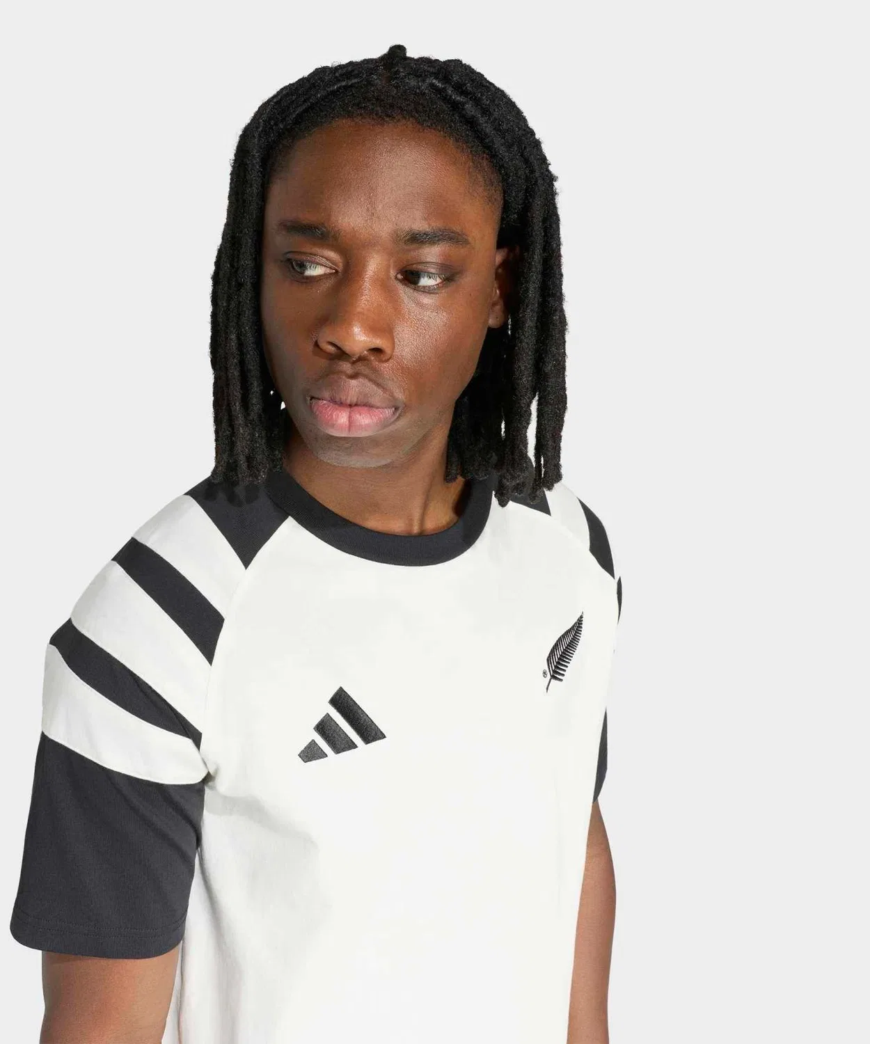 Мужская футболка с круглым вырезом All Blacks Leisurewear Adidas, Белый — фото 3