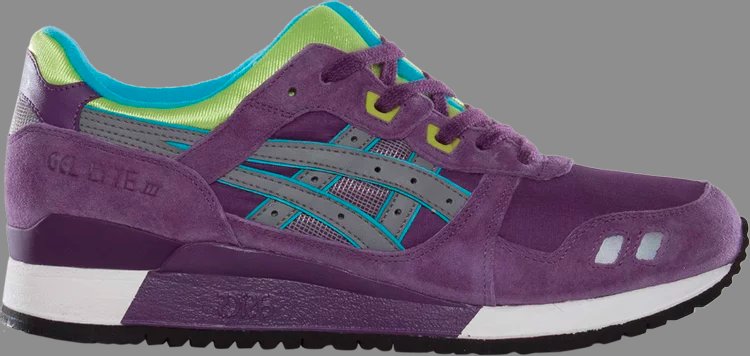 Кроссовки gel lyte 3 'purple grey lime' Asics, фиолетовый - фото