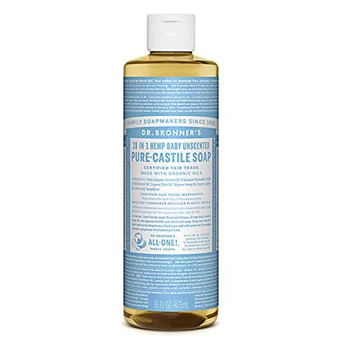 Жидкое мыло Dr Bronner Baby Castile, 2 x 473 мл, Aloe Vera