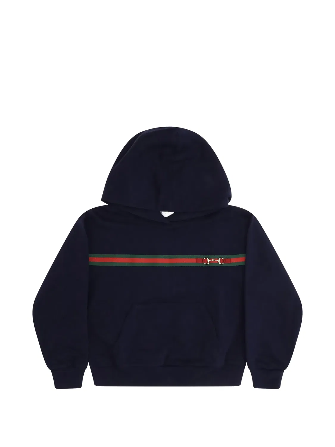 Gucci Худи Web-stripe с лентой, синий
