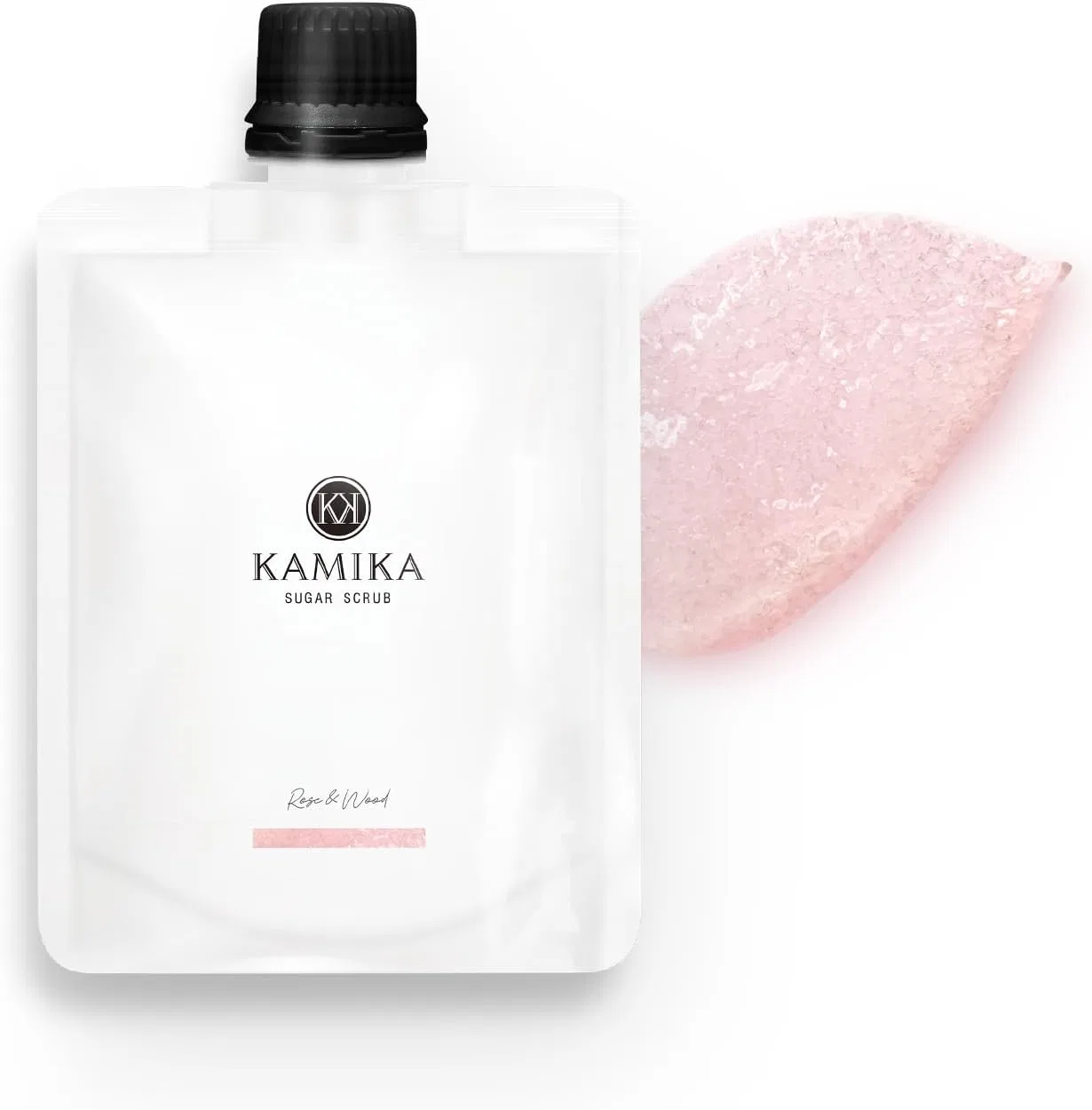 Сахарный скраб для тела Kamika с ароматом розы и дерева, 150 г
