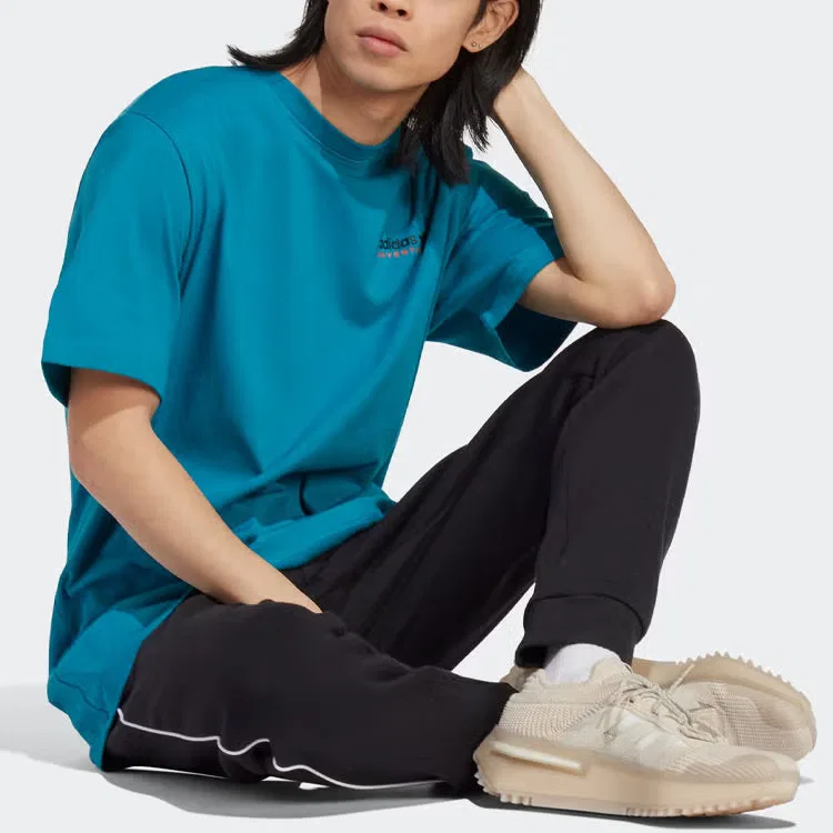 Футболка с принтом Adventure Mountain Back Adidas, синий — фото 4