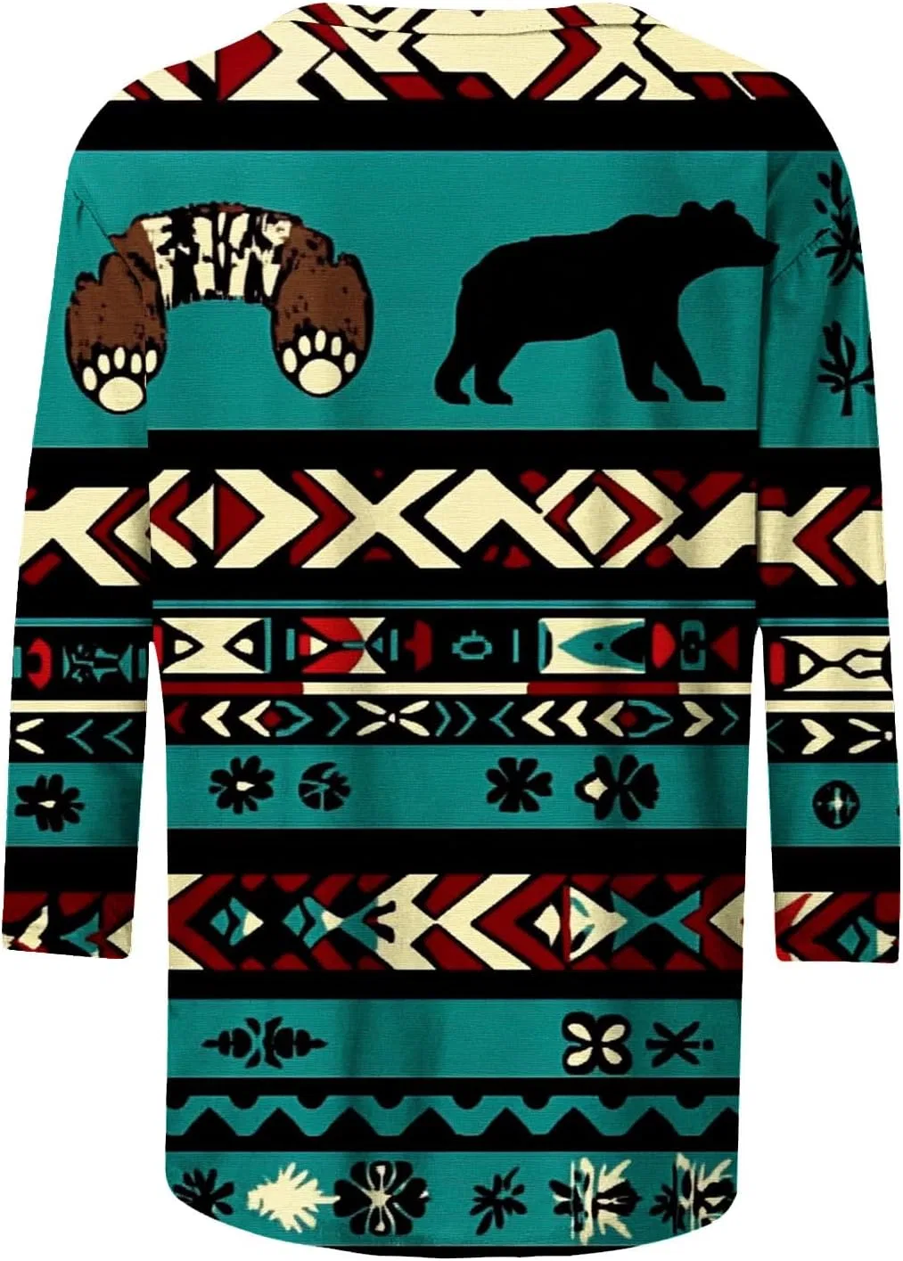 Женская туника с принтом, Western Aztec, мультиколор — фото 4