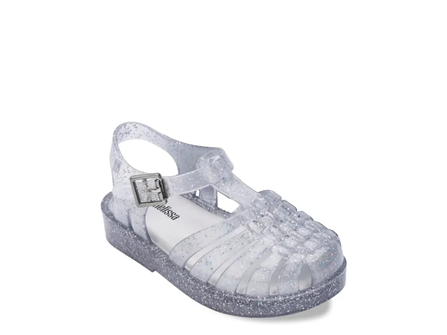 Сандалии Posession Shiny Jelly Fisherman, Mini Melissa, серебристый/прозрачный