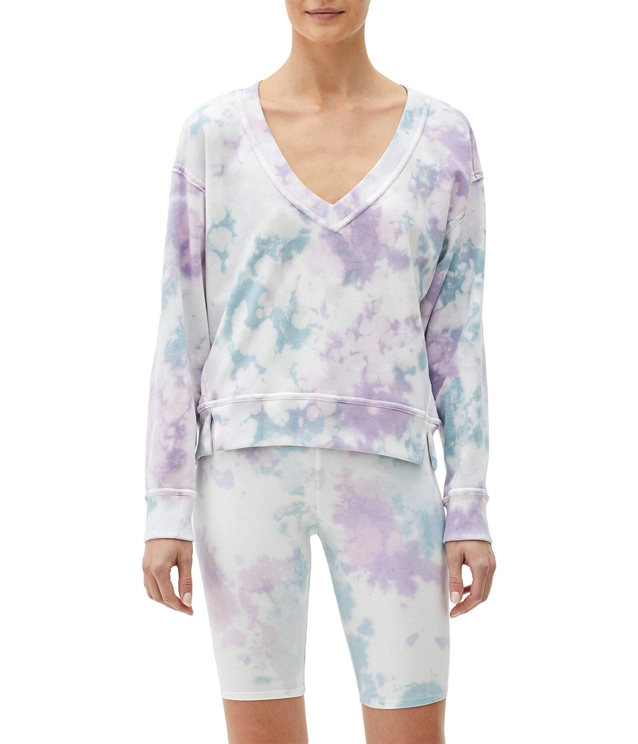

Толстовка Michael Stars, Luna Wash Camila V-Neck Crop Sweatshirt, Серый, Толстовка Michael Stars, Luna Wash Camila V-Neck Crop Sweatshirt