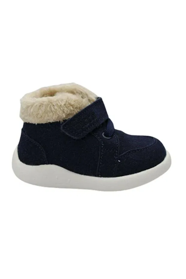 Детские ботинки для девочек с узором Vicco, Navy Blue — фото 2